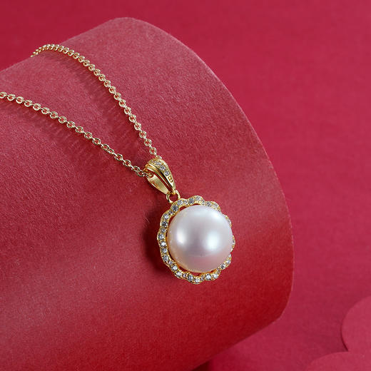 子佩集S925银珍珠吊坠【PM1439-XF】(不含链)镀金2303 商品图4