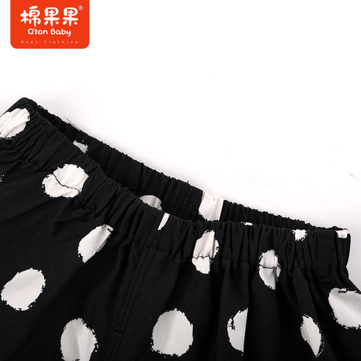 棉果果夏季新品女童女宝梭织九分灯笼裤裤子M222208423214 商品图1