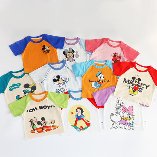 （2）{预售7天}迪士尼儿童插肩短袖纯棉A类男童女童夏季 商品图3