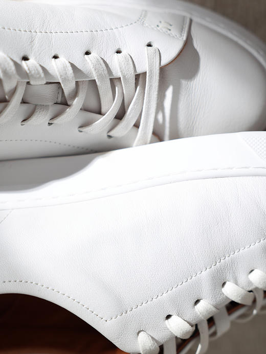 callisto白色牛皮革休闲鞋 SQSHC009C 商品图4