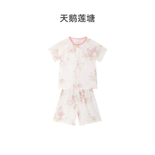 【QCXJ】i-baby 儿童/成人短袖家居服套装 薄款春夏装 商品图6