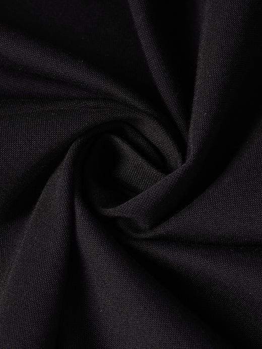 米思阳2025夏季新款时尚通勤撞色Polo领连衣裙修身显瘦大摆裙1011 商品图3