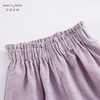 马克珍妮夏装新款 女童花边腰透气亚麻裤子九分裤230953 商品缩略图4