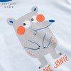 马克珍妮夏装新款 男宝宝手绘动物纯棉短袖连体衣230787 商品缩略图4
