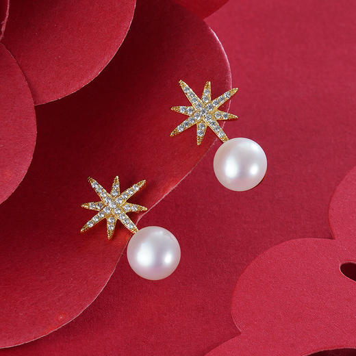 子佩集S925银珍珠耳钉【EM2039-XF】镀金2303 商品图0