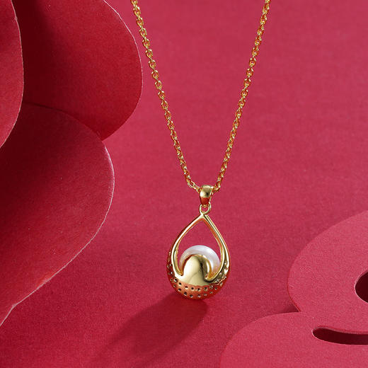 子佩集S925银珍珠套链【TM0556-XF】镀金项链2303 商品图3