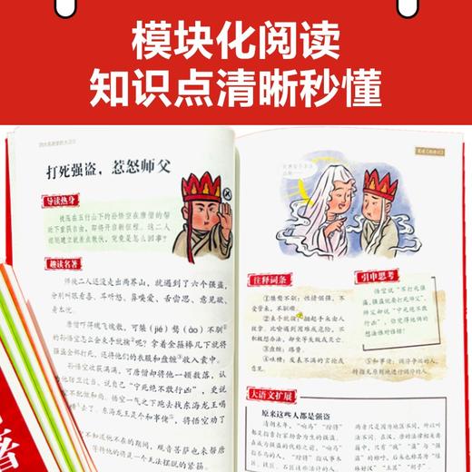 四大名著里的大语文 共6册小学生版西游记三国演义红楼梦儿童文学 商品图1