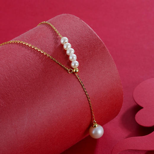 子佩集S925银珍珠套链项链【TM0577-XF】镀金2303 商品图4