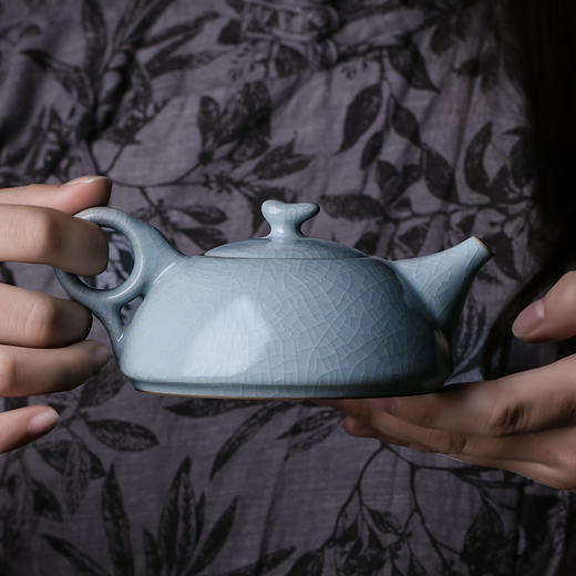 【特惠5折，仅1套，无货退款】元本道儒器冬青汝窑宽心壶套组1壶6杯1海 商品图7
