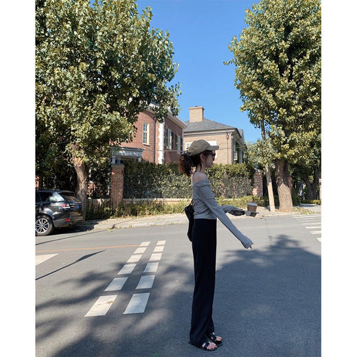 XS码 金蘑菇菇 梦中情裤 /Q弹不鼓包西裤垂坠显瘦直筒休闲西裤拖地裤 商品图3