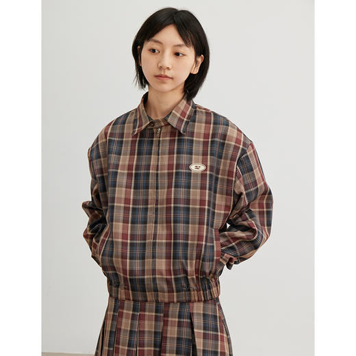 CryingCenter 经典格纹英伦复古短夹克外套 哭喊中心 商品图3