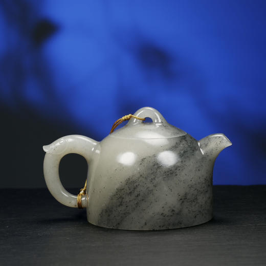 和田玉（青花）玉壶--秦权壶（宋鸣放6630）255.19g 商品图0