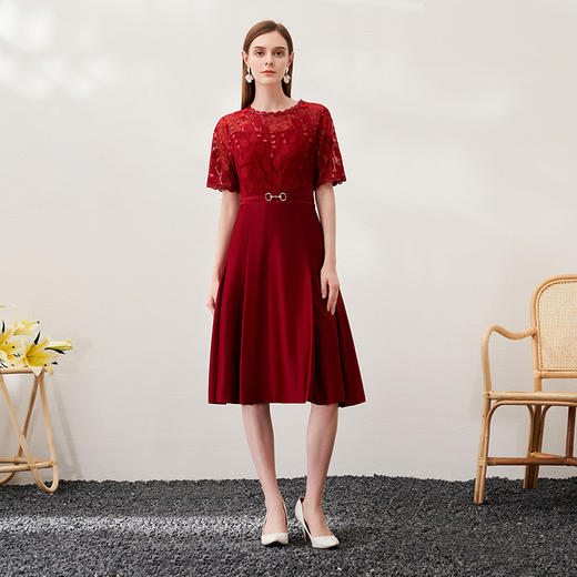 EITIE爱特爱舒适简约修身连衣裙6977606 商品图3