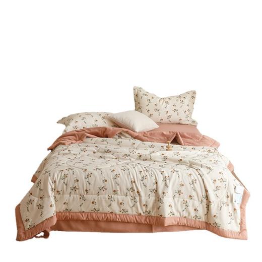 A类水洗棉麻夏被批发印花空调被单双人可水洗薄被子 商品图4