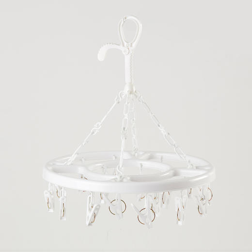 纯白圆形18头晾衣夹 商品图1