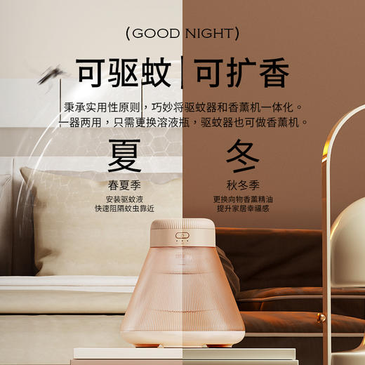 【向物】夜灯驱蚊器-夜眠 插电式驱蚊液器 电蚊香液母婴可用无异味 商品图6