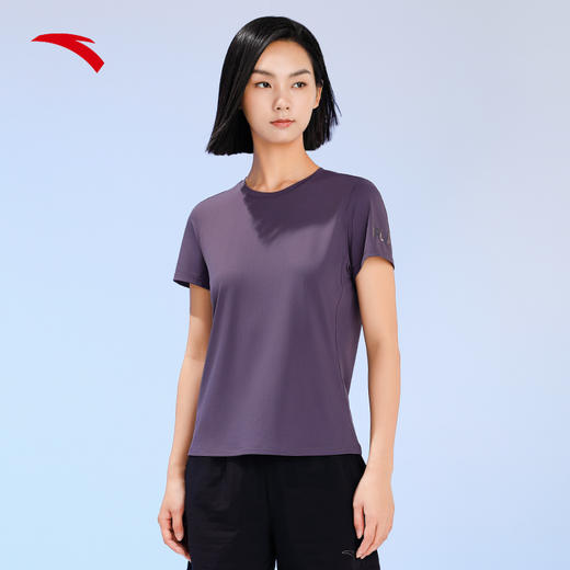 【S断码】安踏冰丝T丨短袖t恤女夏季新款修身简约打底衫运动上衣162325111【库存有限，如无货将做退款，介意慎拍！】 商品图3