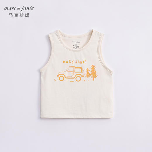 【科技凉感面料】马克珍妮夏装新款男童印花透气运动背心230639 商品图1