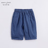 马克珍妮夏装新款 男女童宽松透气亚麻九分裤 儿童裤子230939 商品缩略图3