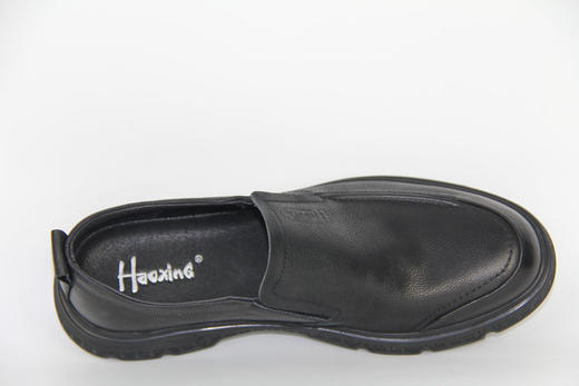 豪行春新款11183292商务休闲男士皮鞋透气一脚蹬百搭透气厚底单鞋 商品图4