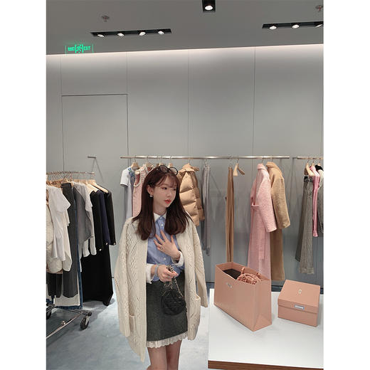 金蘑菇菇 XS码 起司糖套组 / 条纹衬衫+a字半裙 少女轻优雅系两件套 商品图2