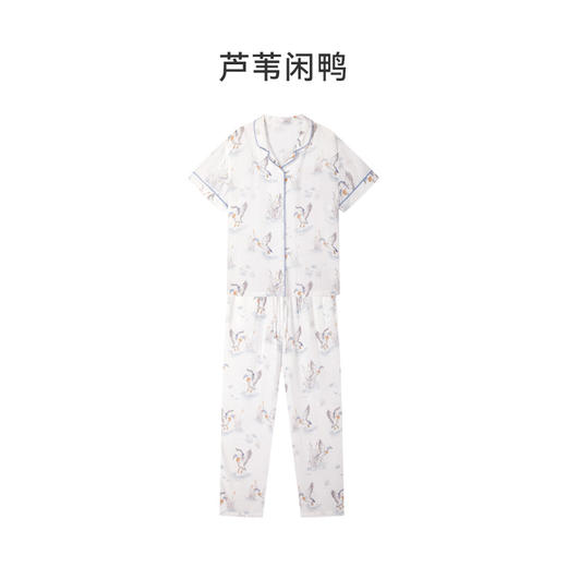 【QCXJ】i-baby 儿童/成人短袖家居服套装 薄款春夏装 商品图7