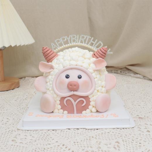 白羊猪猪星座蛋糕 商品图0
