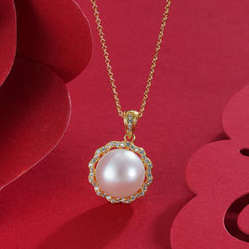 子佩集S925银珍珠吊坠【PM1439-XF】(不含链)镀金2303