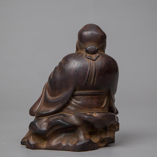 清 紫檀雕东方朔偷桃摆件 商品图3