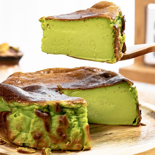 烤爱·新品·西班牙巴斯克重芝士系列·开心果巴斯克芝士蛋糕·开心果·下午茶 全国配送（偏远地区除外） 商品图4