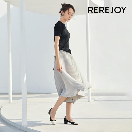 【已下架】618特惠 | 积分换购 | REREJOY 圆头粗跟飞织透气王妃鞋QC6356[福利品] 商品图11