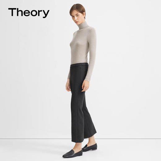 【闭着眼睛来捡漏】T家烟灰色 微喇 开叉女款时装裤 自留还得给婆婆和妈妈都要留的一款好穿显瘦显年轻 舒适无束缚的 时装裤 商品图3