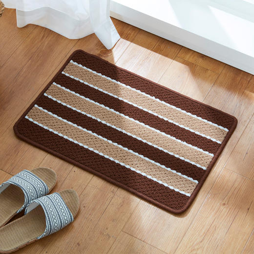 室内门垫 横条 棕色 商品图0