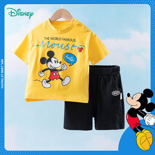 【商场同款】迪士尼童装 儿童卡通套装夏季新款男童短袖套装宝宝休闲运动衣服 商品图4