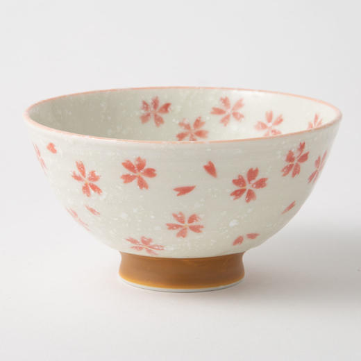 日本制 饭碗 漫天樱红色 美浓烧 商品图3