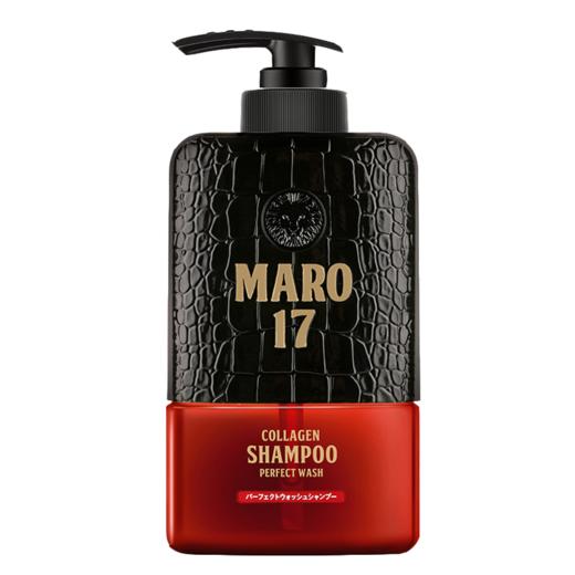 MARO日本进口MARO17胶原蛋白洗发水男士无硅油去屑清爽控油蓬松显发量 清爽版350ml 清新头皮（红色） 商品图4