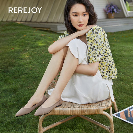 【已下架】618特惠 | 积分换购 | REREJOY 尖头飞织平底王妃女鞋QC6357[福利品] 商品图7