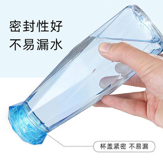 mikibobo 夏季高颜值钻石玻璃水杯 随手杯  三色 400ml 商品图5