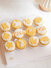 「宝宝宴·满月周岁·黄色系主题cupcake·12个装/盒」翻糖巧克力·北海道配方有内馅·100%动物奶油（提前3天预订） 商品缩略图2