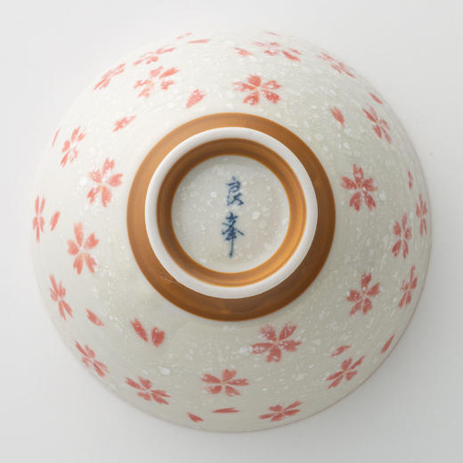 日本制 饭碗 漫天樱红色 美浓烧 商品图2