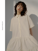 2022SS 日本水洗棉衬衫领宽松娃娃裙 商品缩略图1