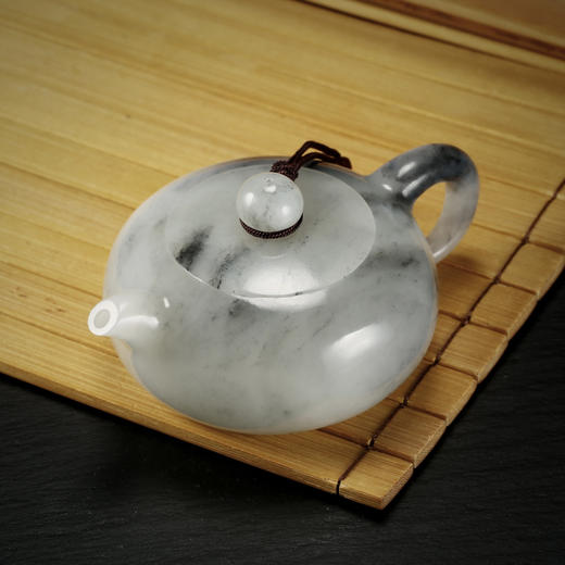 和田玉（青花）玉壶--扁壶（宋鸣放6622）137.23g 商品图5