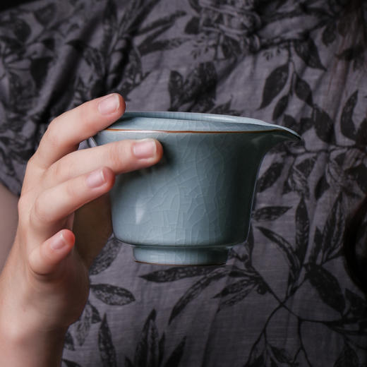 【特惠5折，仅1套，无货退款】元本道儒器冬青汝窑宽心壶套组1壶6杯1海 商品图5