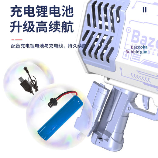 69孔泡泡枪发光加特林火箭筒泡泡机 商品图4
