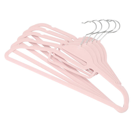 植绒衣架5支装 男士/女士 灰色/粉色 商品图12