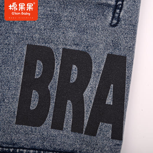 棉果果夏季新品男童男宝针织牛仔中裤裤子M212202223295 商品图3