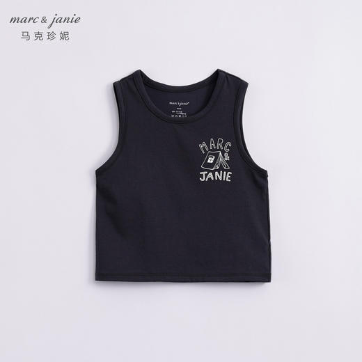 【科技凉感面料】马克珍妮夏装新款男童印花透气运动背心230639 商品图3
