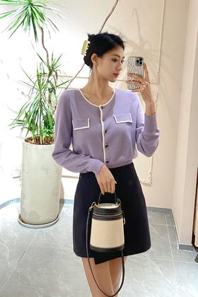 小香风针织衫，轻松过渡温差大的春季