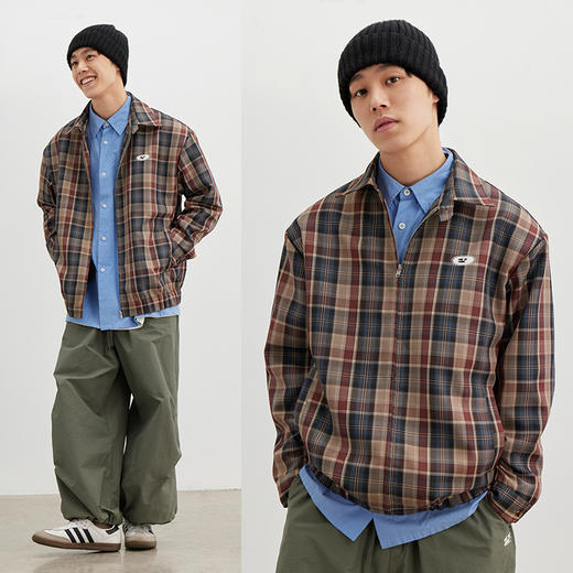 CryingCenter 经典格纹英伦复古短夹克外套 哭喊中心 商品图1