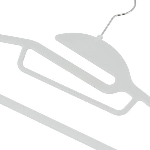 植绒衣架5支装 男士/女士 灰色/粉色 商品图3